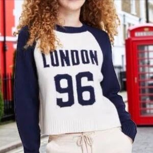 Ultra Flirt London 96 Navy and White Sweater